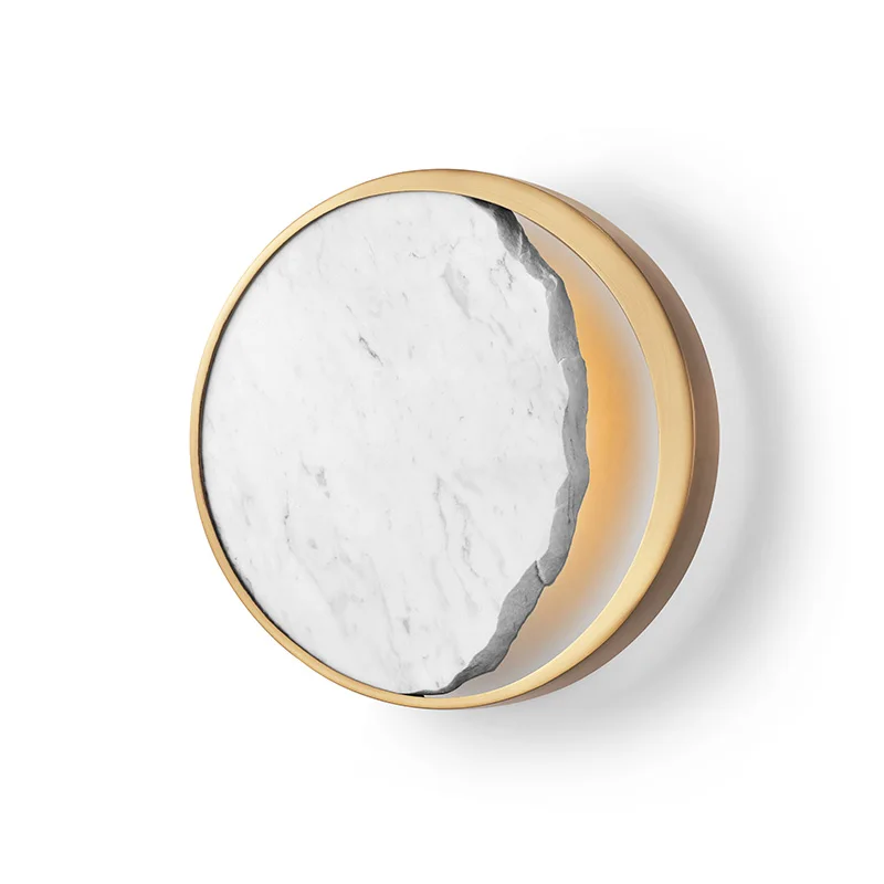 

Nordic light luxury creative marble living room wall lamp art bedside bedroom designer model room personality wall lamp