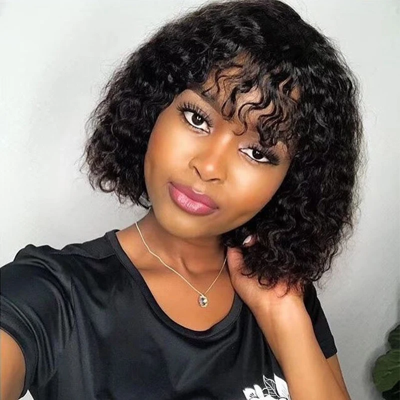 180% вьющиеся передние парики из человеческих волос на сетке натуральные черные