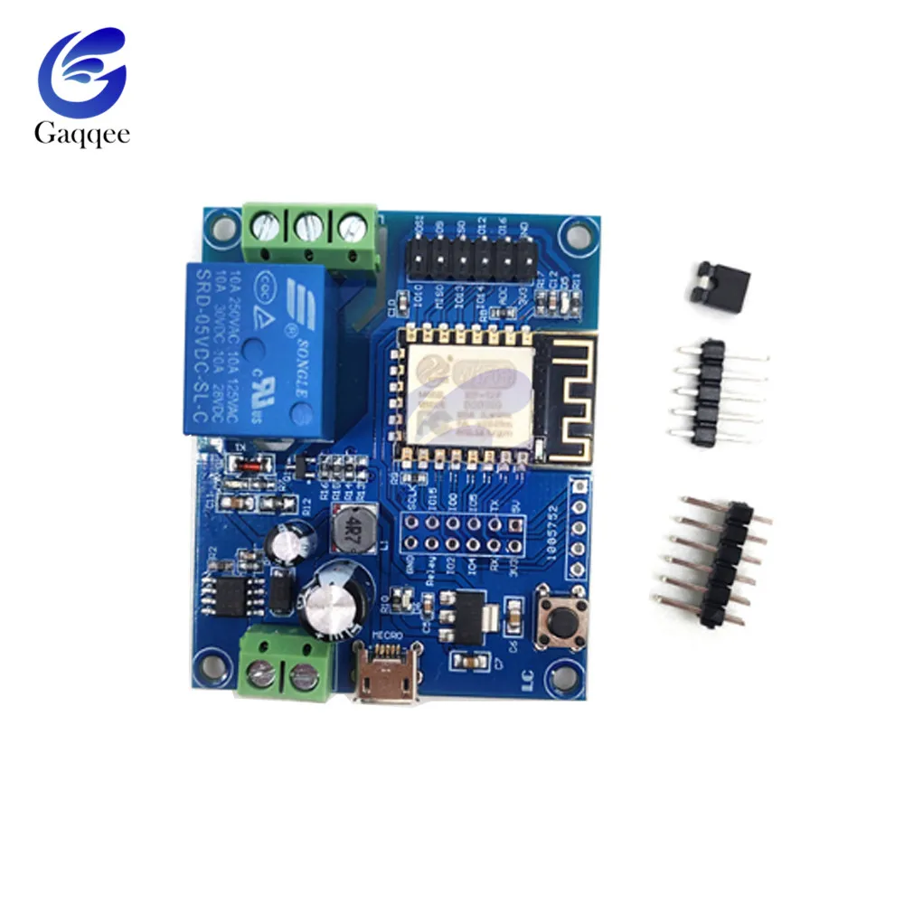 DC5-80V ESP8266 WiFi одноканальный релейный модуль питания ESP-12F Плата развития