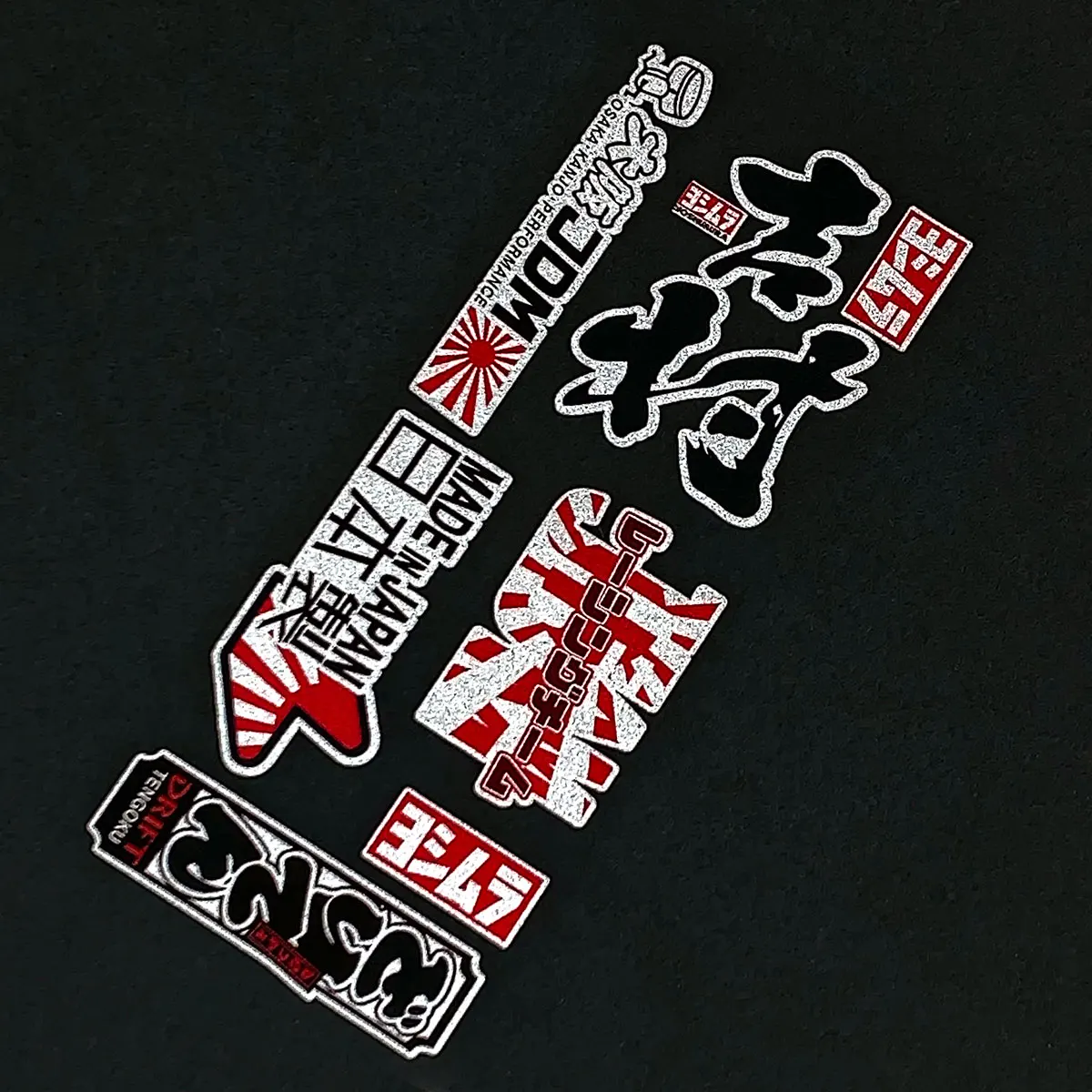 Светоотражающая наклейка JDM для стайлинга автомобилей Toyota Honda Nissan Mazda Mitsubishi 8 см x 20