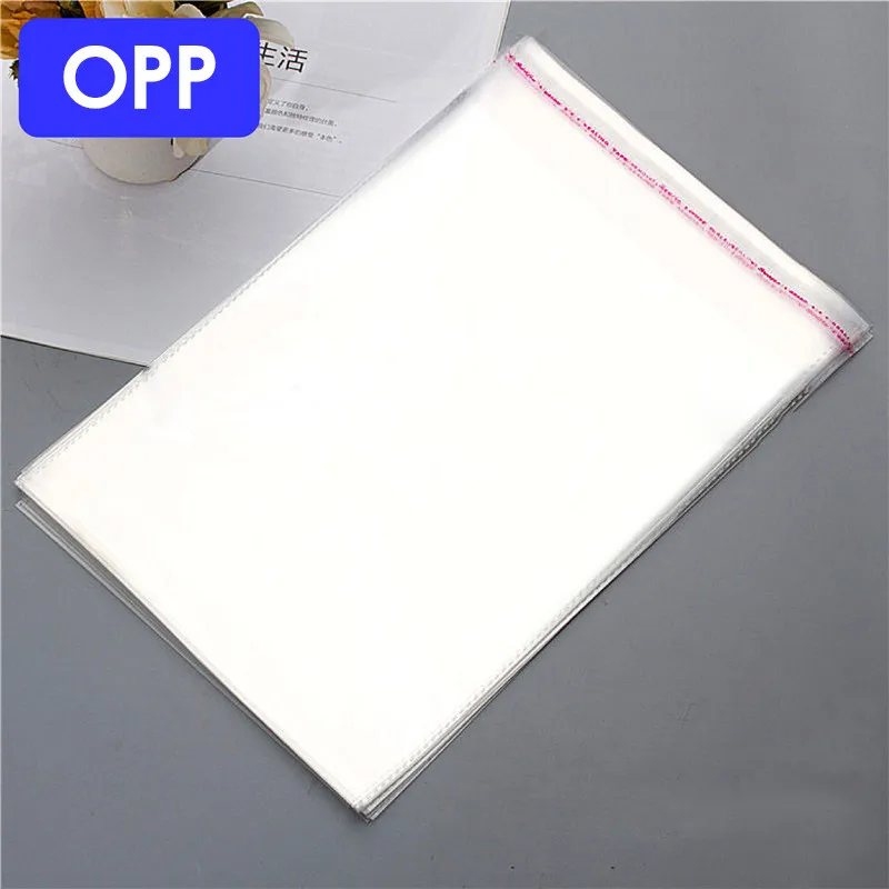 100 шт./пакет многоразмерные прозрачные пластиковые пакеты упаковка для хранения