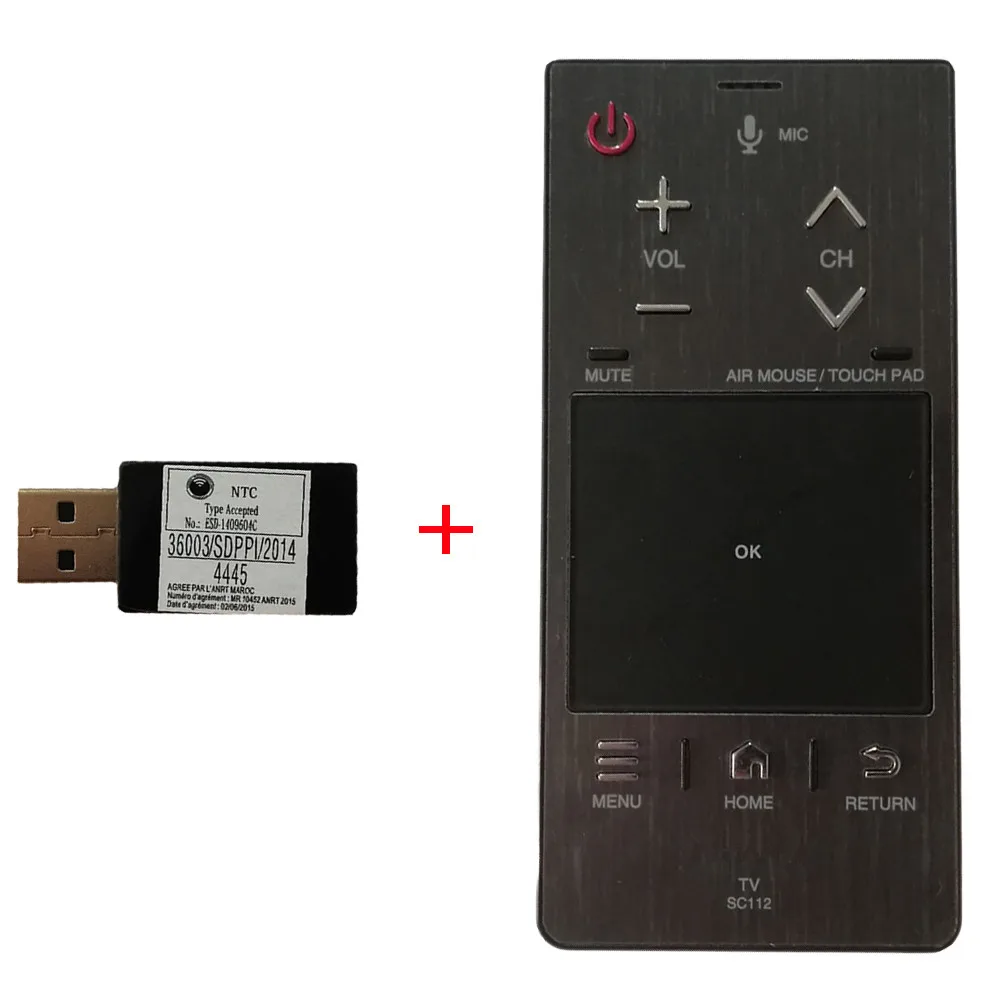 Светодиодный пульт дистанционного управления для Sharp SC112 Voice Air mouse Touch PAD с USB