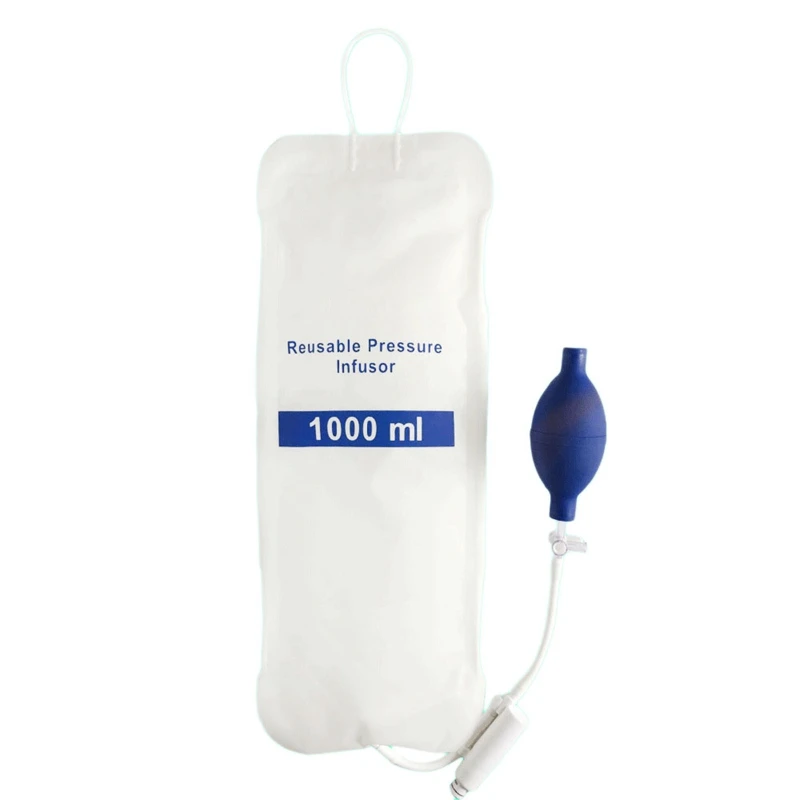 

HOT 1000Ml Reusable Pressure Infusion Bag with Pressure Display Infusion Pump Pressure Bag
