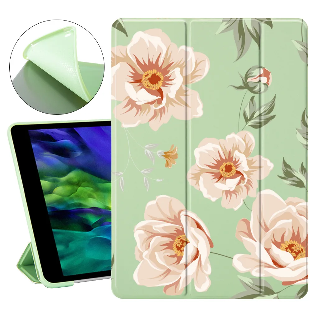 Мягкий силиконовый чехол для ipad 7 го поколения с милыми цветами pro 11 чехлы 2020 Mini 1 2 3