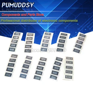 50 шт 1% 2512 SMD набор образцов резисторов 10 valueX5pcs = 50 шт 1R00 R500 R470 R330 R220 R200 R150 R100 R050 R010