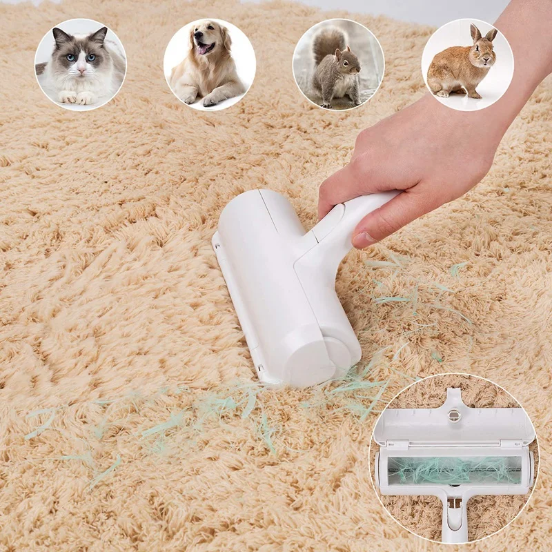 Top-Pet Hair Remover Roller Reusable Dog &amp Cat Fur And Lint Brush With Self-Cleaning System Lightweight Perfect For F |