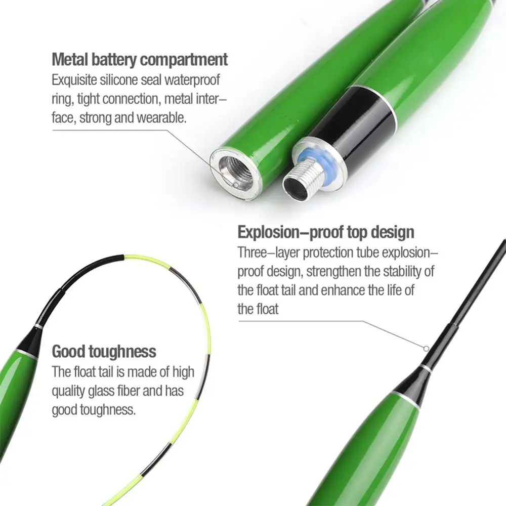 3 шт. светодиодный поплавок для рыбы Интеллектуальный сенсор крючок укуса