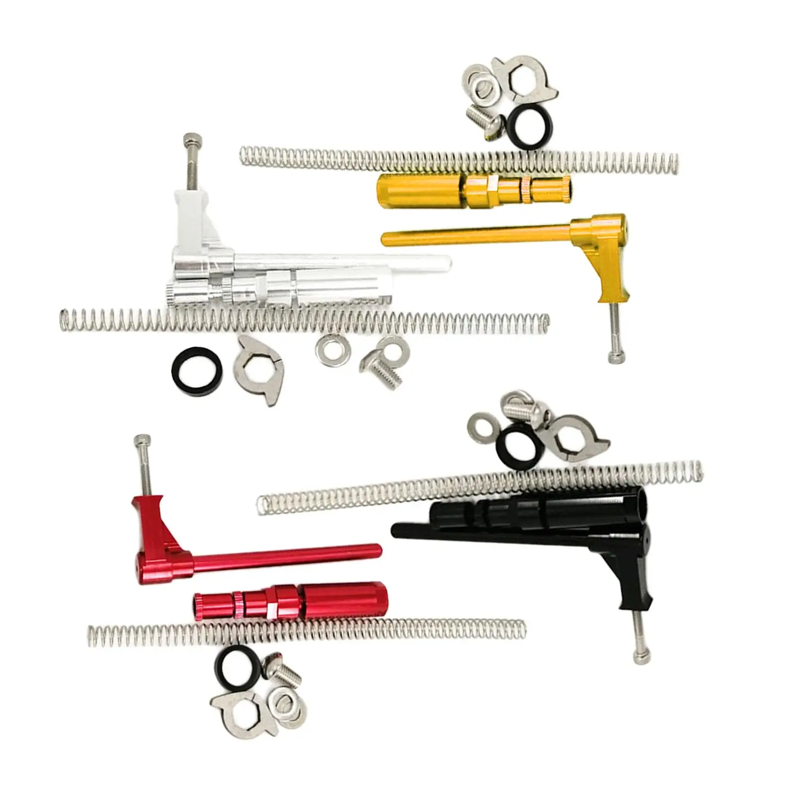 

Bicycle Derailleur Set Chain Pusher Spring Kit Fit for Folding Bike 2-7 Speeds