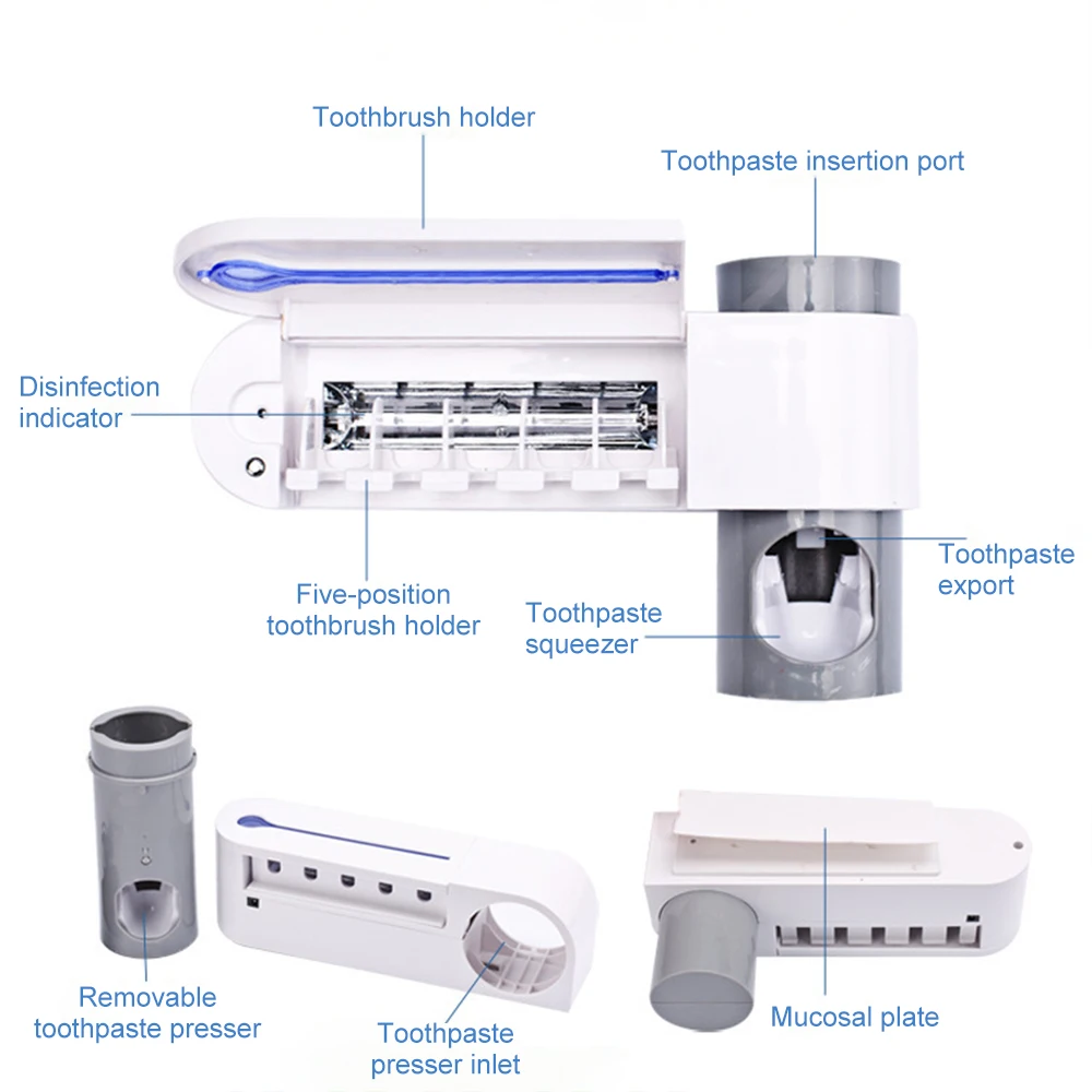 UV светильник ультрафиолетового Зубная щётка стерилизатор многофункциональная