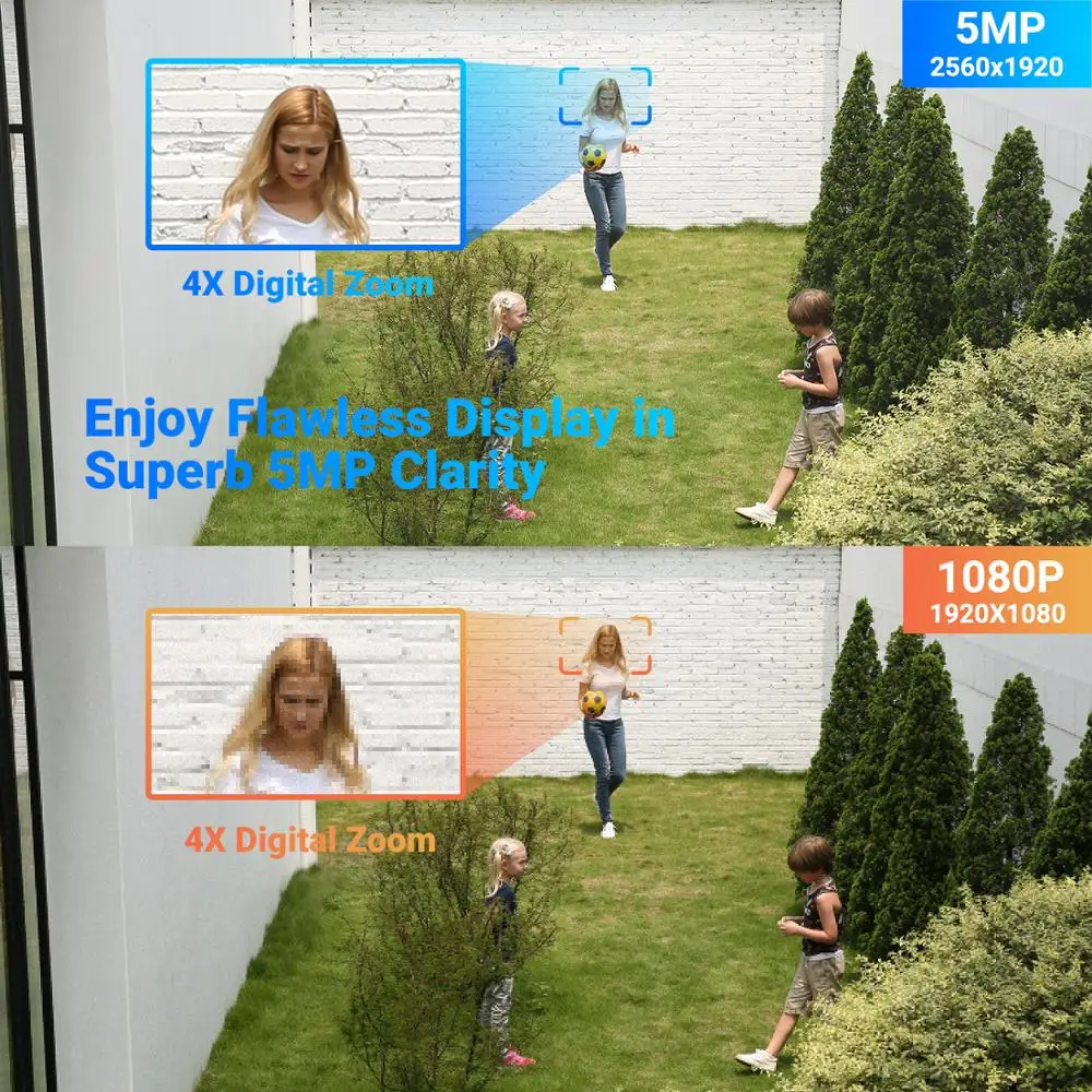 annke 1x c500 5mp poe ip camera outdoor indoor weatherproof security network bullet home ip camera with 100ft exir night vision free global shipping