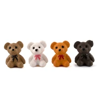 1pcs 112 dollhouse miniature accessories mini resin bear simulation miniature animal toy furniture for doll home decoration