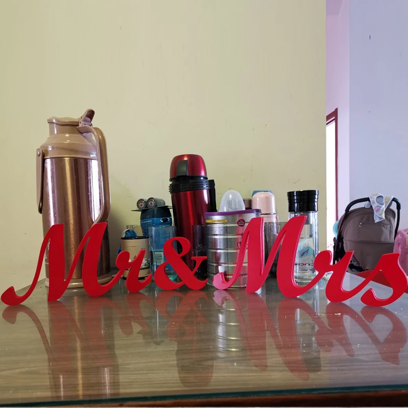 Деревянный Свадьба фестиваль праздник стоячий знак Mr &amp Mrs | Дом и сад