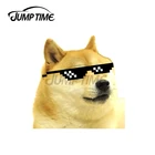 JumpTime 13x3,8 см для Doge Забавный виниловые наклейки на машину оконная наклейка на багажник мотоцикла прикуса царапин украшение лобового стекла
