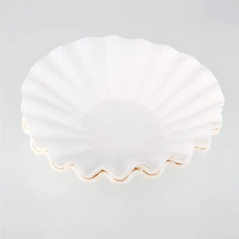 

25cm 500 Sheets American Commercial Coffee Filter Paper Basket Coffee Filters For Home Coffee(White)