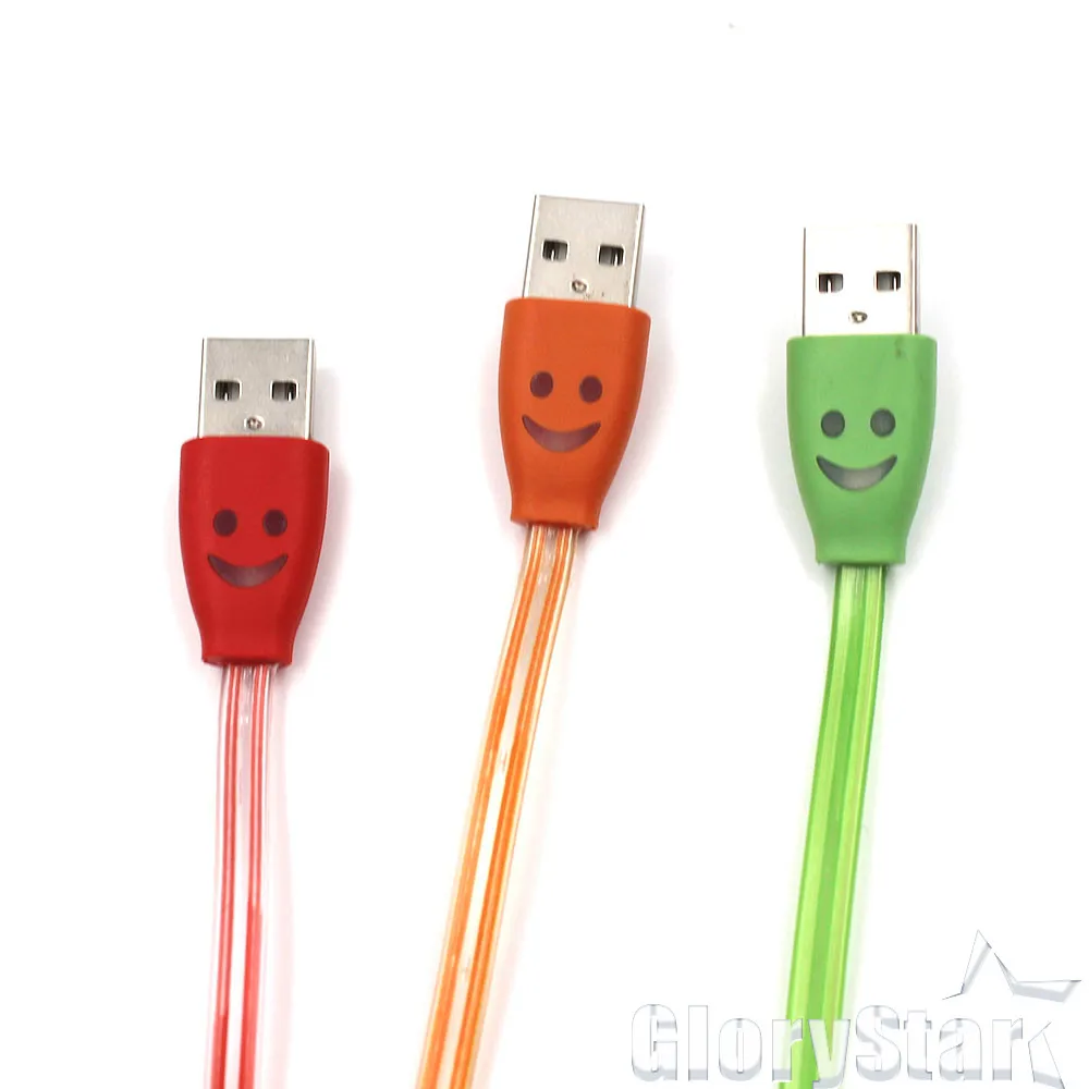 New USB Cable Charger Data Sync Cord For SONY HTC Android phone Line Retractable LED Light Durable Micro | Электроника