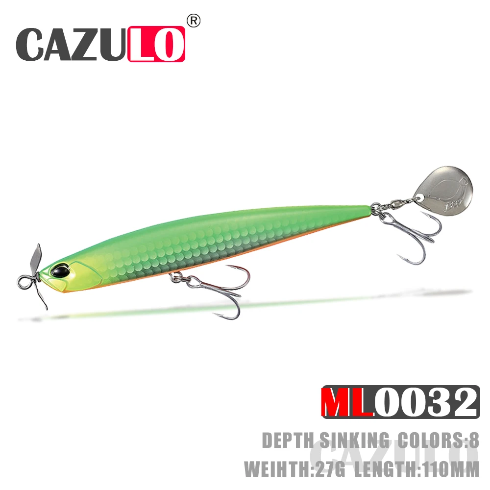 

Fishing Equipment Lure Sinking Pencil Isca Artificial Weights 27g 11cm Baits Spoon Wobblers Pesca Tackle Carpe Fish Goods Leurre