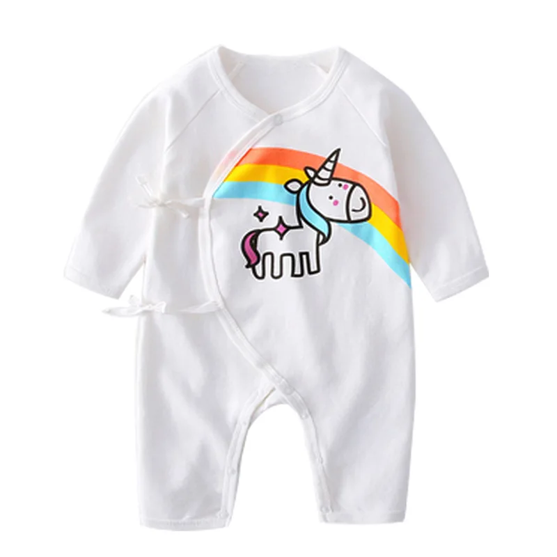 Модный боди для новорожденных девочек и мальчиков милая одежда с длинными