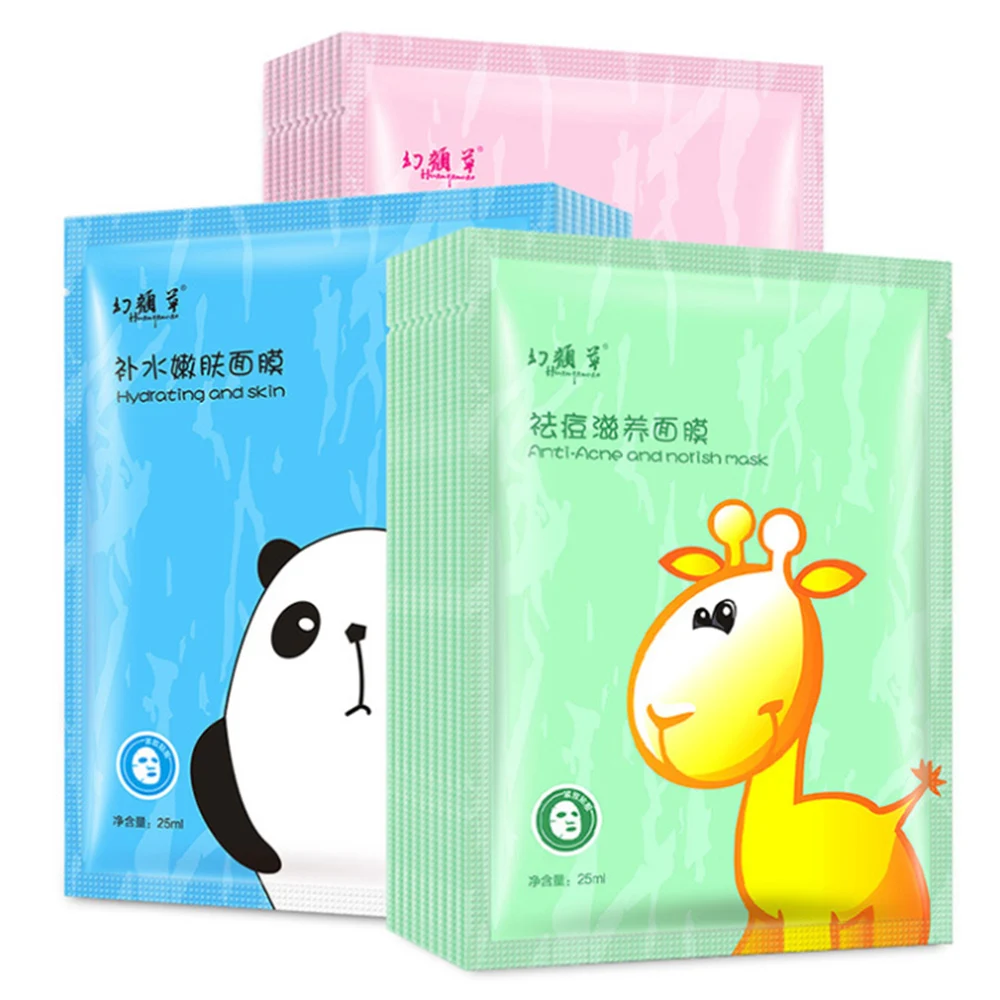 Маска для лица с мультяшным животным увлажняющая маска свежая против акне