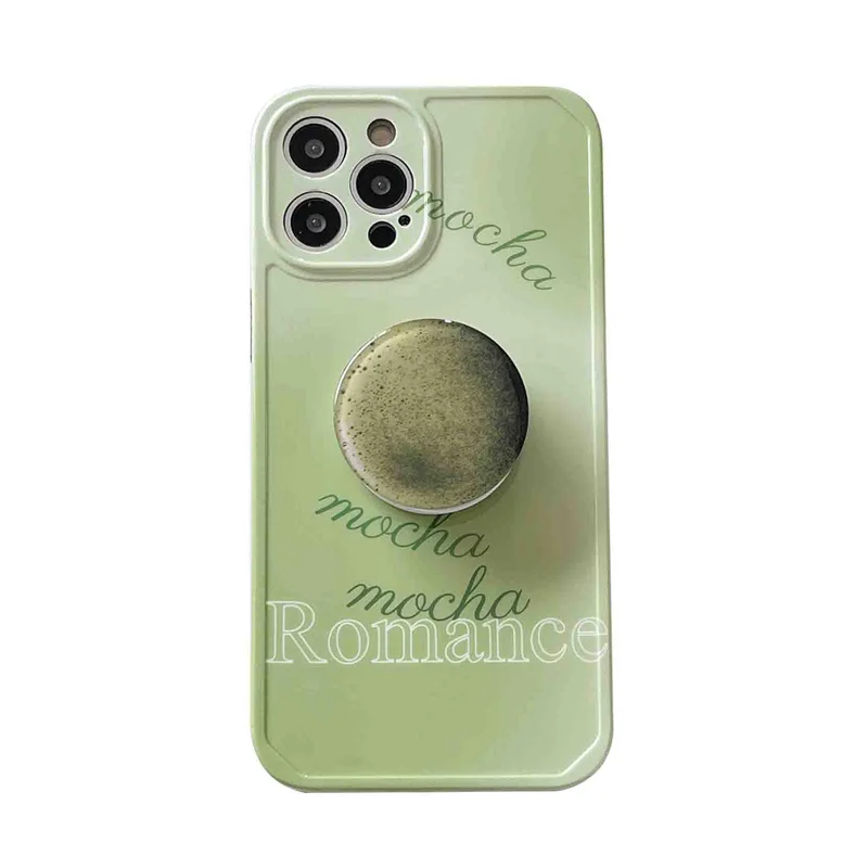 

Fresh Matcha color folding stand holder case for iphone 11 11Pro 12 Pro Max XR XS Max SE2020 7 8 Plus Protective cover