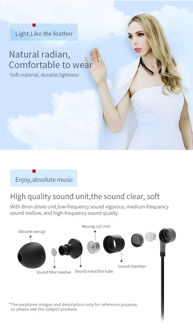 SOMiC SC1000 ANC активные Беспроводные наушники с шумоподавлением, Bluetooth спортивные наушники с шейным ремешком, музыкальные наушники, гарнитура с микрофонами