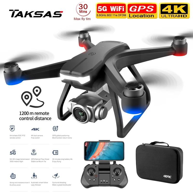 

2021 NEW F11 PRO GPS Drone 4K doppia videocamera HD fotografia aerea professionale motore Brushless Quadcopter RC Distance1200M