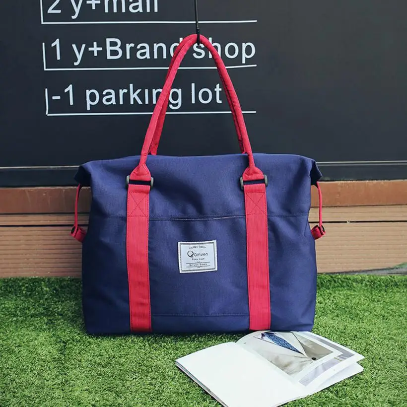 Dark Blue Горячая Распродажа, женские сумки через плечо, ткань Оксфорд, повседневные дорожные сумки, большие размеры, женские сумки, одноцветные простые женские сумки для покупок - Цвет: Dark Blue