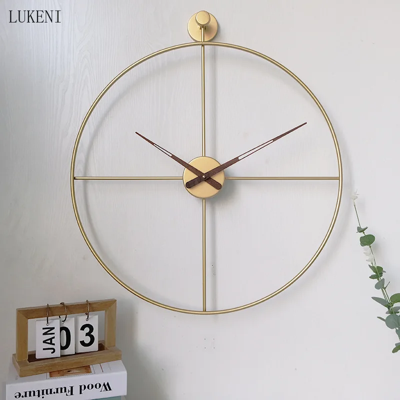Металлические настенные часы в скандинавском стиле 50 см 60 | Дом и сад