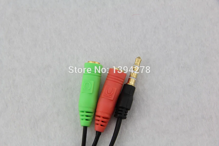 2 to 1 Audio Cable Adapter Line conversion head into two mobile phone headset computer mp3 player game box microphone turn 50pcs |