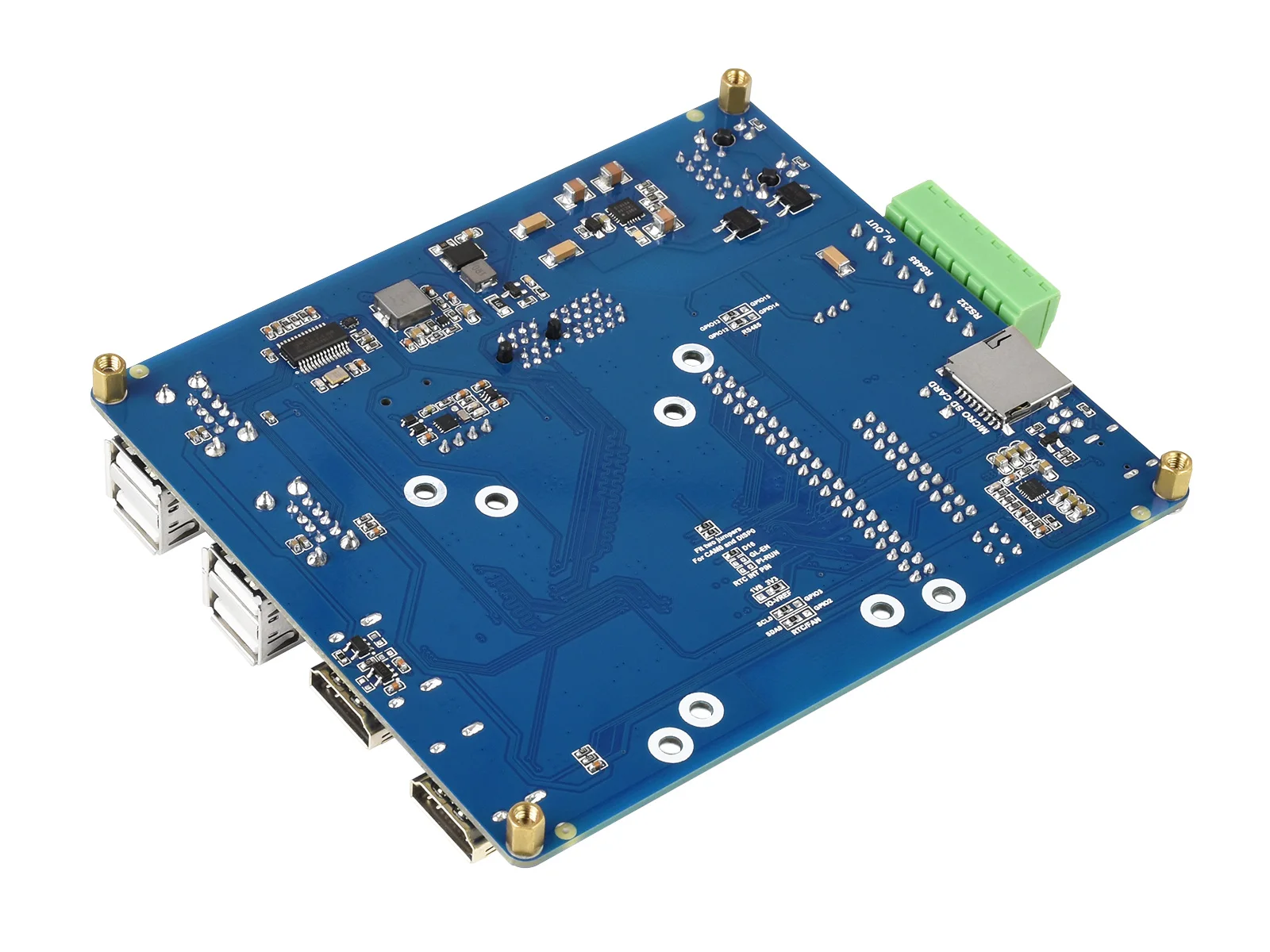 Компьютерный модуль Raspberry Pi 4 IO Board PoE (тип B) для всех вариантов CM4 металлический