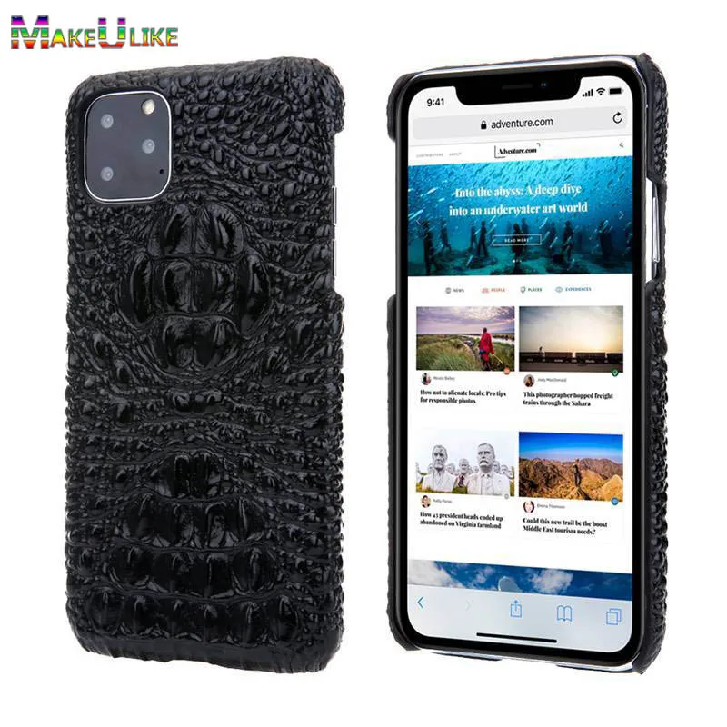 Чехол накладка из натуральной кожи для iPhone 11 Pro Max|Бамперы| |