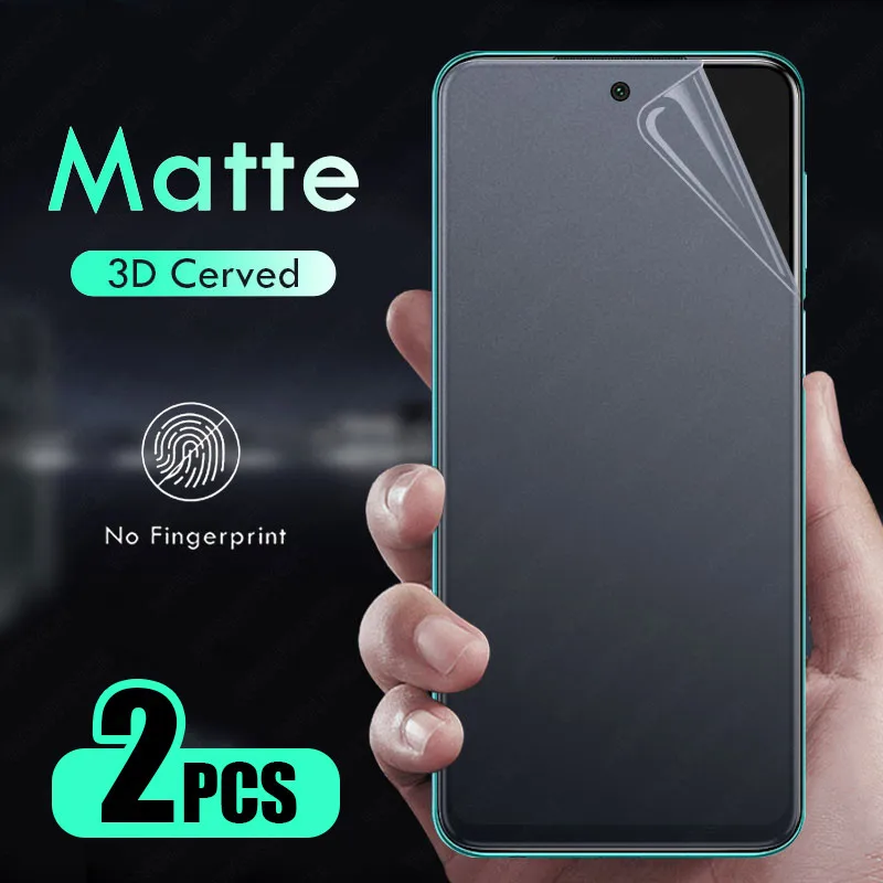 Пленка Гидрогелевая матовая для Xiaomi Mi 9T 10T 8 9 Redmi Note 10 9S 8T 7 Pro 9A 9C 8A 7A Poco F1 F2 X3 NFC M3