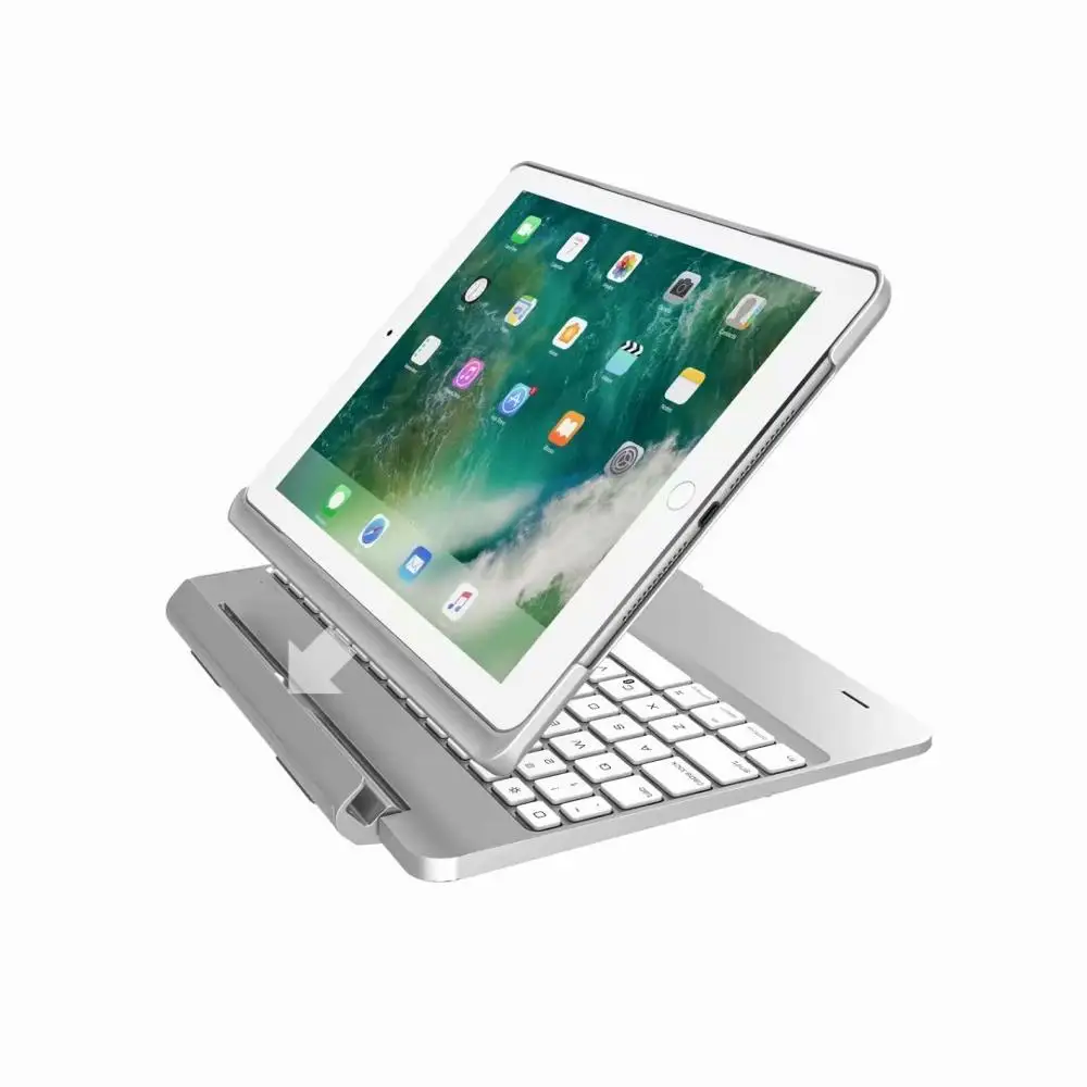 

Чехол со съемным магнитным слотом и светодиодной подсветкой для Apple iPad 9,7 2017 2018 Air 2 5 6 Pro 9,7 дюймов, 7 цветов
