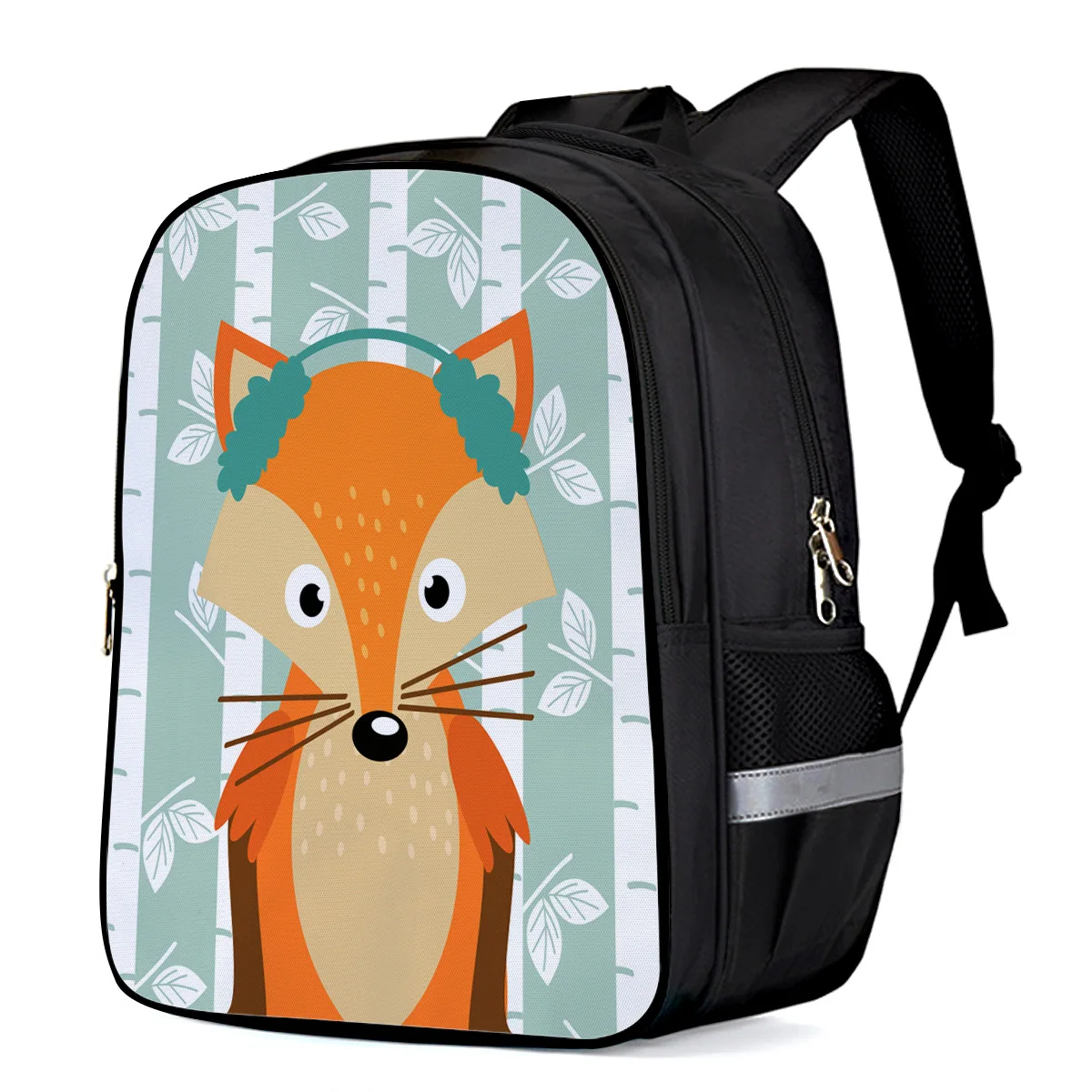 Cartoon Fox White Birch Laptop Backpacks Outdoor Backpack Casual Daypacks School Shoulder Bags Work Diaper Bag | Багаж и сумки