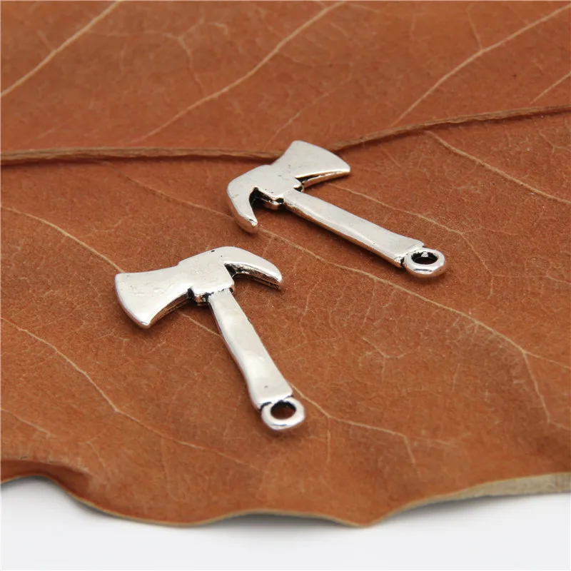 20 шт серебряный цвет Ax подвески делая инструмент рабочего кулона Diy дроссель