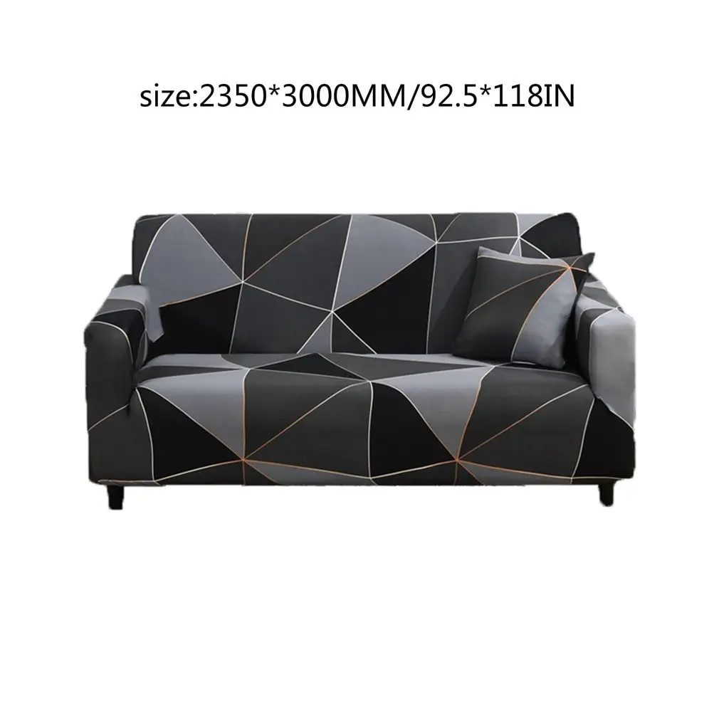 

Square Lattice Printed L Shape Sofa Covers For Living Room Sofa Protector Anti-dust Elastic Stretch Covers For Corner Sofa Cover