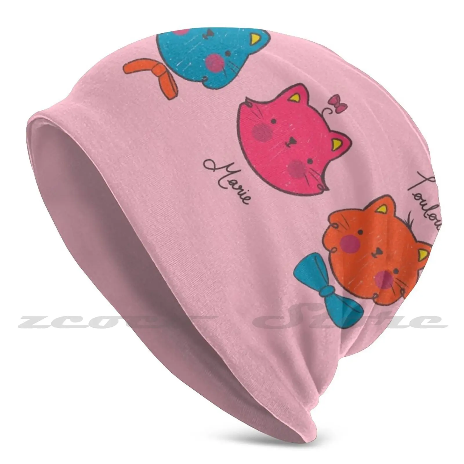 Детский вязаный пуловер Аристо-котята мягкая эластичная шапка для съемки фото |