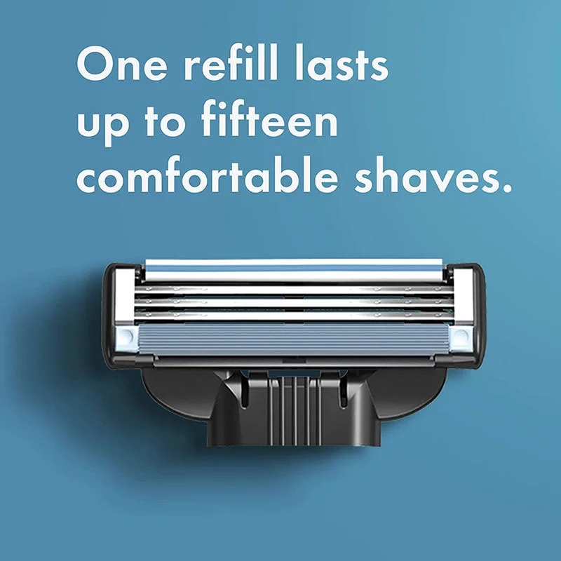 Безопасные бритвенные лезвия для Gillette Mach3 Turbo, мужские прямые ручные бритвенные головки, кассеты, набор для бритья для Facecare (art.: 3920b8ca45112) - 3920b8ca45112