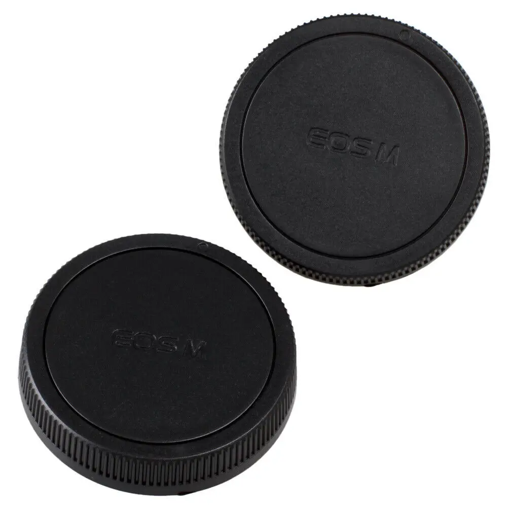 Задняя крышка объектива камеры 2 шт для Canon EOS M M2 фотообъектив 18 55 мм|Крышки