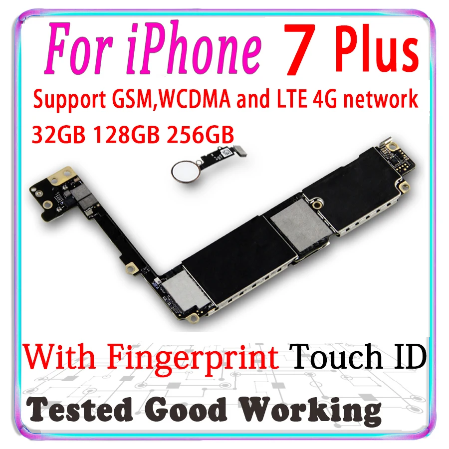 Бесплатная iCloud для iPhone 7 Plus материнская плата Поддержка IOS обновление полных