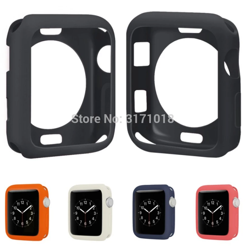 Защитный чехол из мягкого силикона для Apple Watch 1 2 3 4 5 42 38 мм ТПУ iWatch 40 44 бампер|Часы