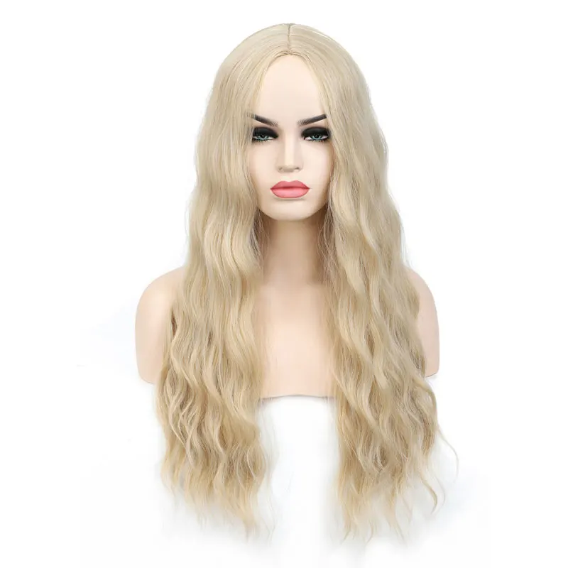 

Benegem 26 ''волнистые парики для женщин средней части длинный парик Синтетический ежедневный Косплей Одежда для вечеринки светлый черный синий...