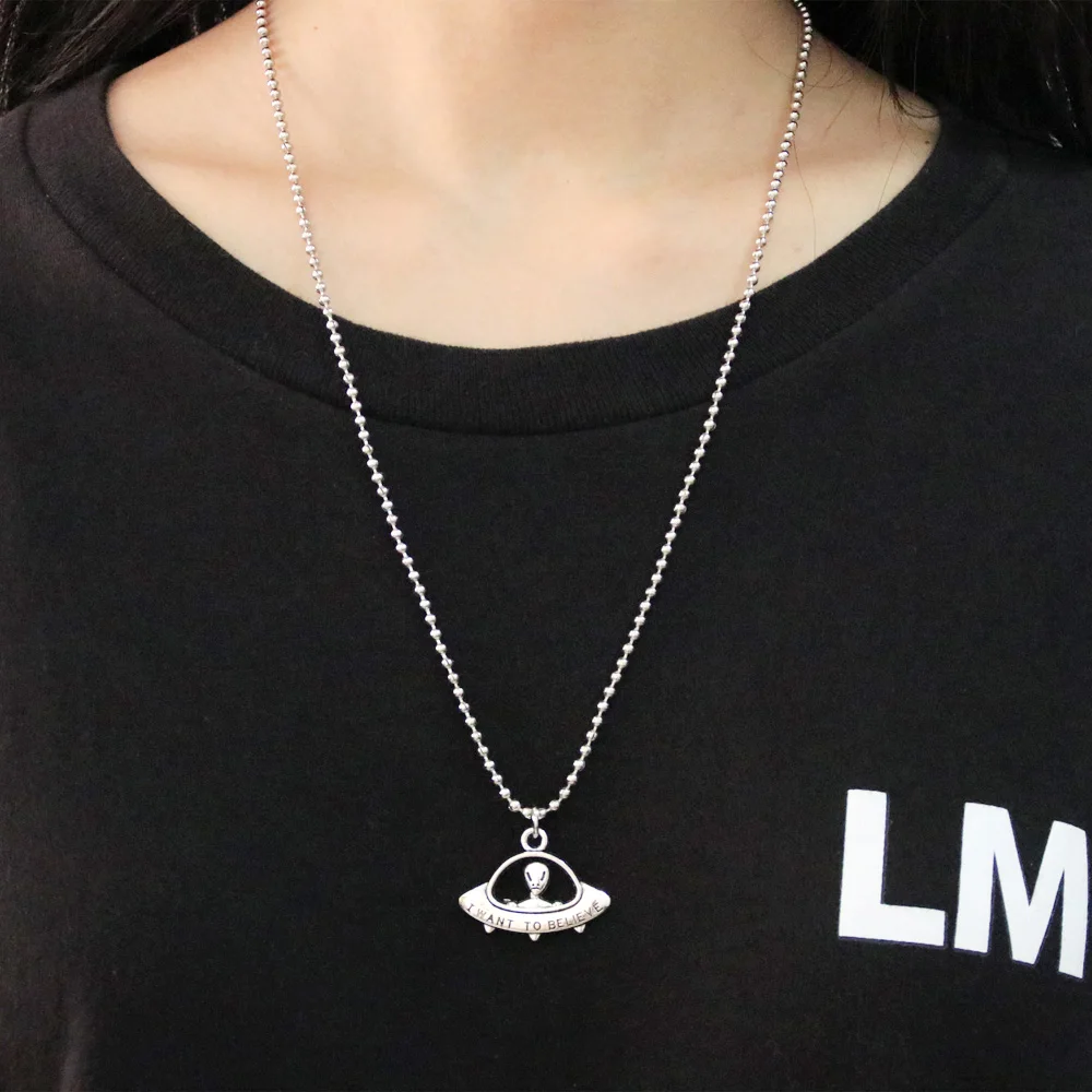 Металлическая цепь из шариков 3D Подвески в виде Розы НЛО инопланетянин шприц