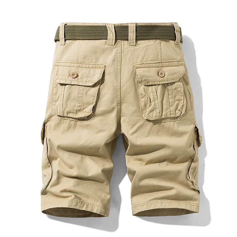 

2020 Summer Men's Cargo Shorts Mens Casual Cotton Shorts Male Loose Multi-Pocket Shorts Bermuda Masculina Brand Work Shorts