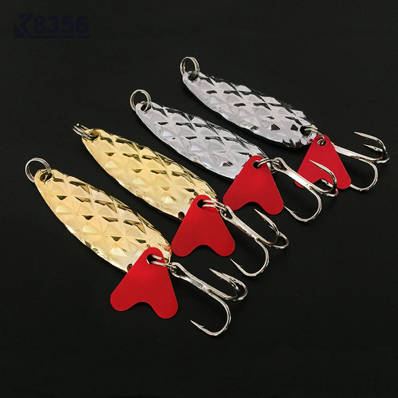 Рыболовные приманки K8356 2 шт./лот 5 см 7 г жесткие металлические в виде ложки с