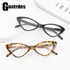 Очки для чтения кошачий глаз для мужчин и женщин, модные ультралегкие пресбиопические с прозрачными линзами высокой четкости, с + 1,0  + 4,0