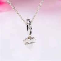 dodofly valentines day new heart shaped pendant s925 silver heart shaped pendant i love you bracelet original beads charms