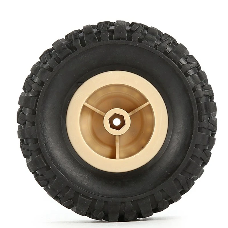 

4 Pcs Rubber Wheel Rim Tire Tyre & 1 Set Metal Front Rear Bridge Axle Gear Box