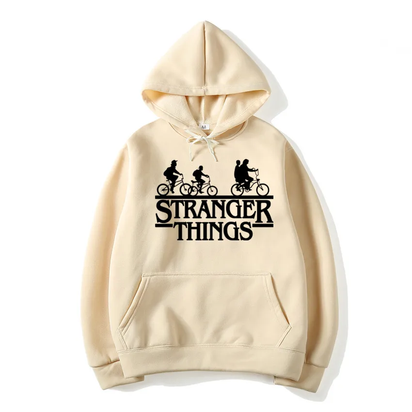 Модные лица странные вещи с капюшоном Мужские Женские стильные толстовки и