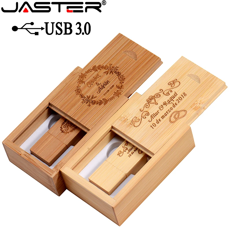JASTER USB 3 0 деревянная коробка usb флэш-накопитель карта памяти Флешка 16 ГБ 32 64 Гб U