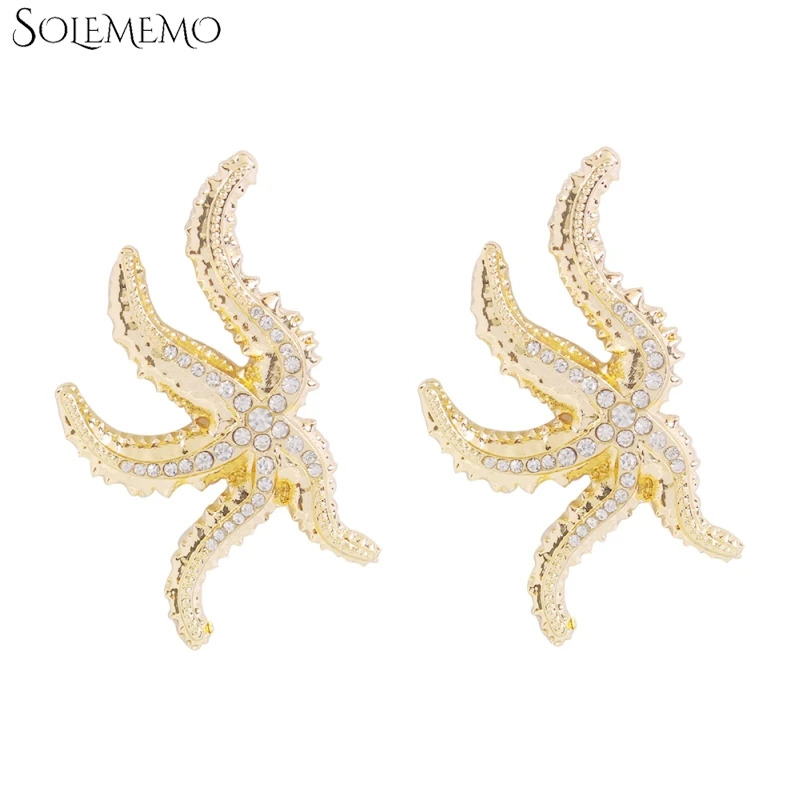 Модные серьги со стразами подвеска в виде снежинки Женские Ювелирные изделия